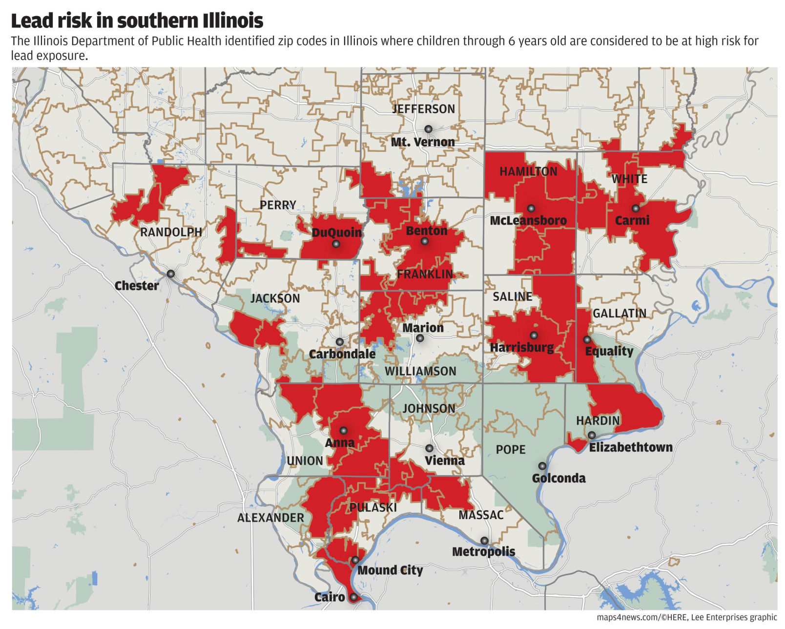 High-risk zip codes